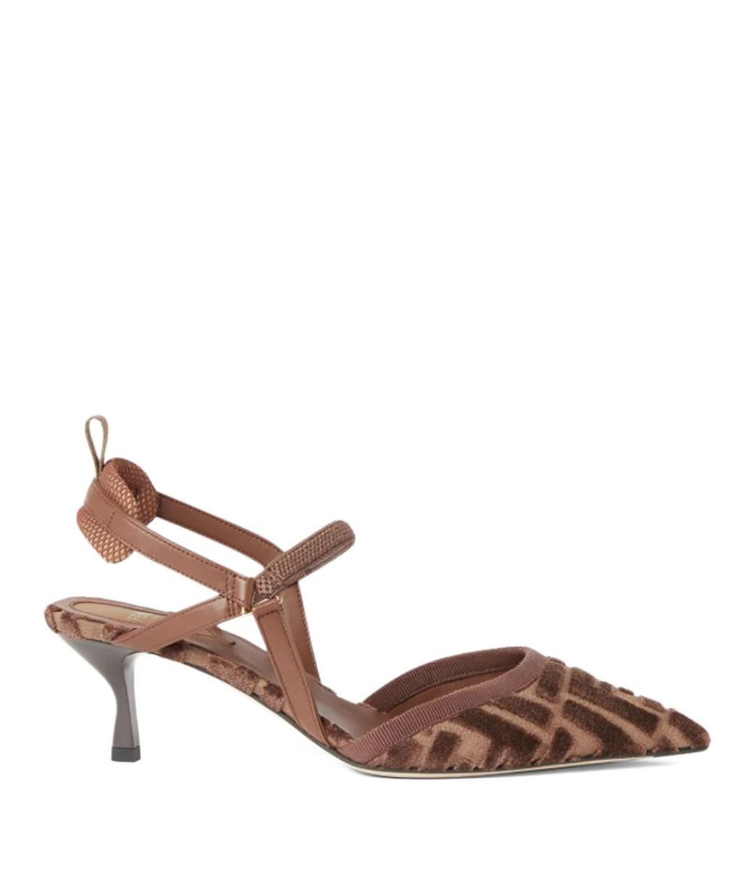 FENDI Коричневые туфли, фото 5