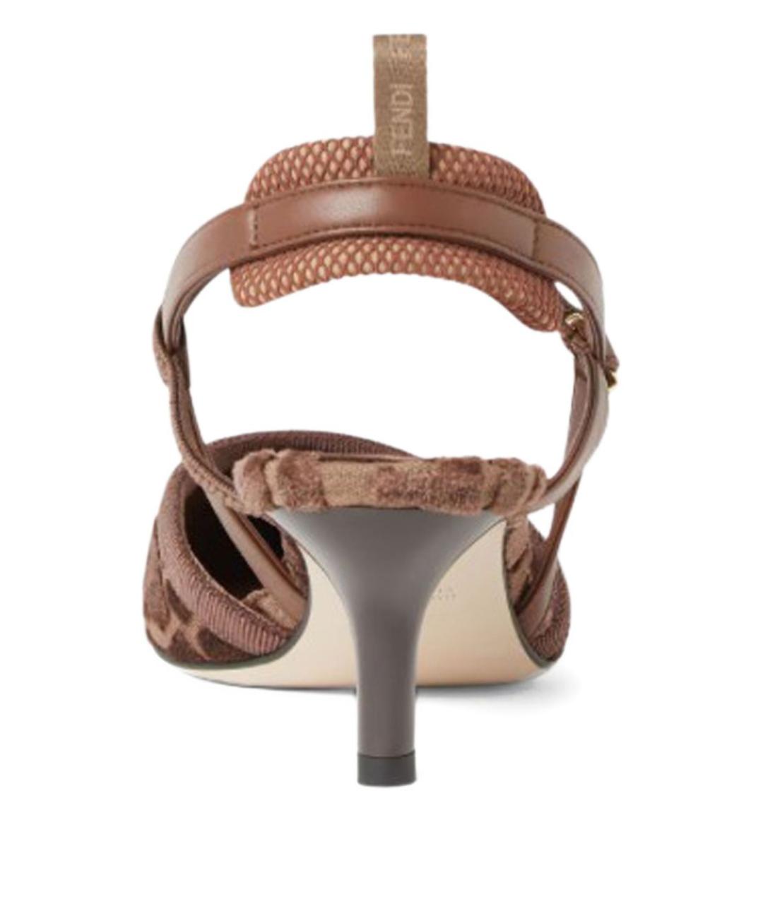 FENDI Коричневые туфли, фото 2