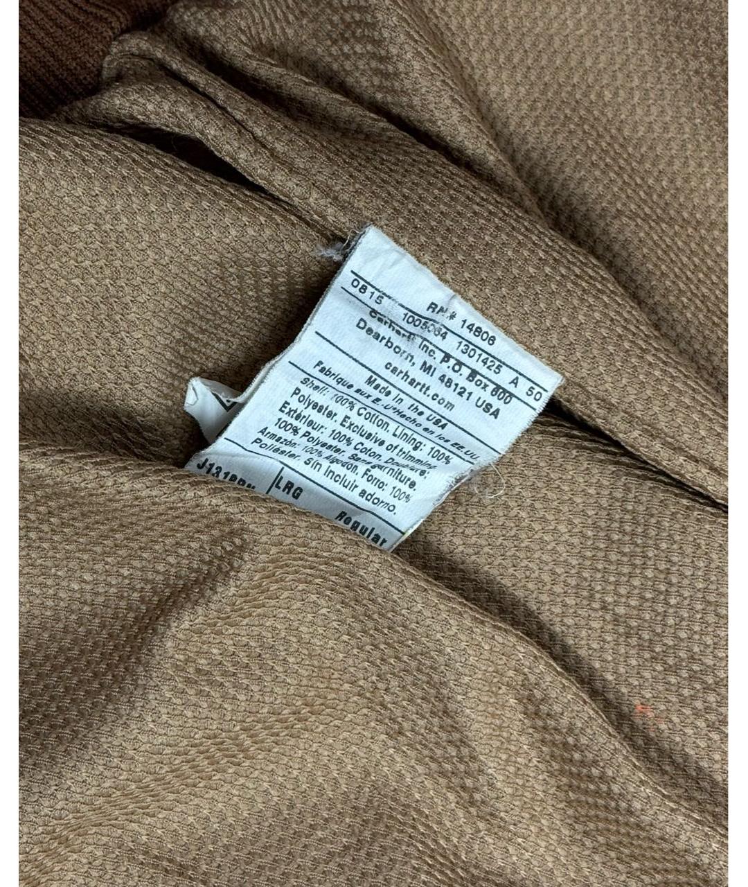 CARHARTT Бежевая хлопковая куртка, фото 7