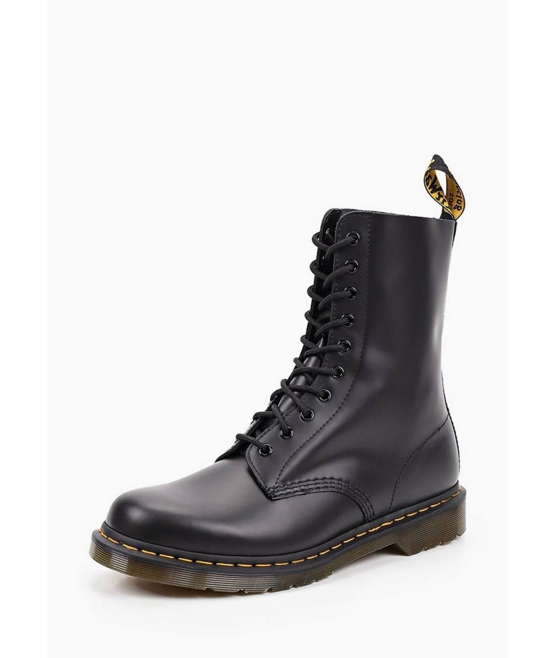 DR. MARTENS Черные кожаные ботинки, фото 2