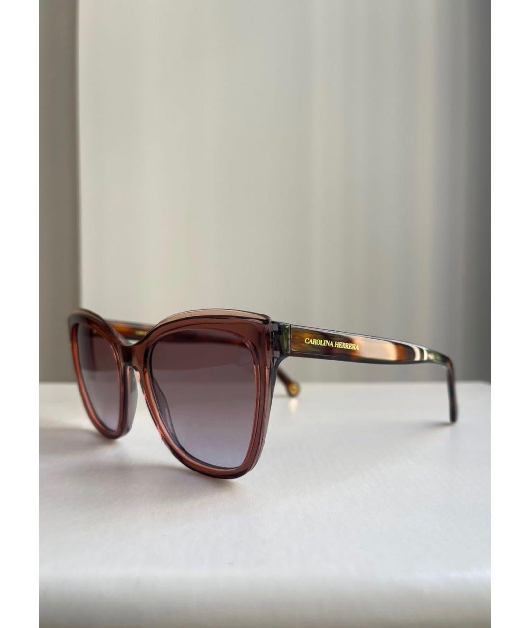 CAROLINA HERRERA Розовые пластиковые солнцезащитные очки, фото 4