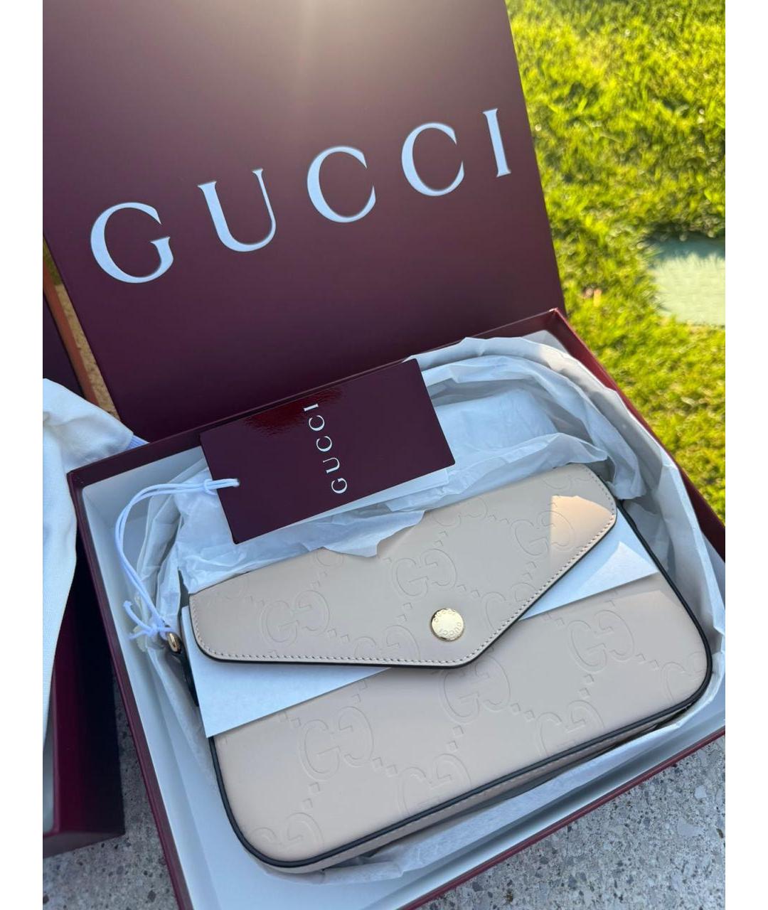 GUCCI Бежевая сумка через плечо, фото 6