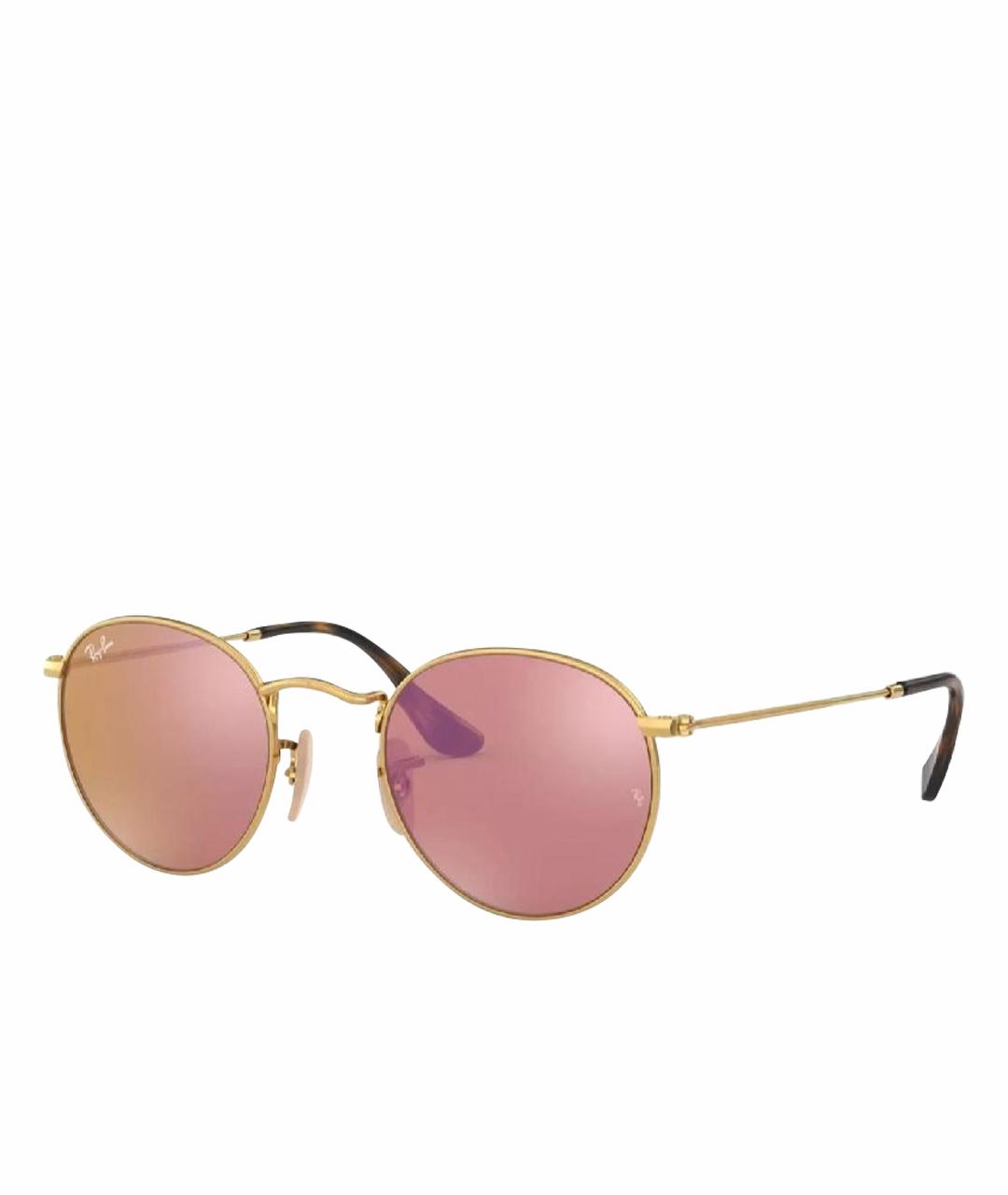 RAY BAN Коралловые металлические солнцезащитные очки, фото 1