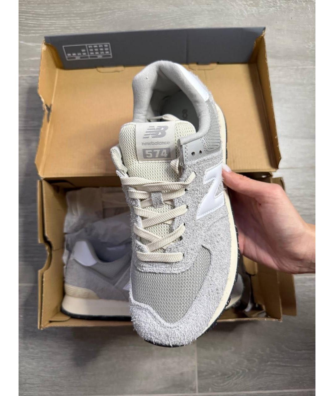 NEW BALANCE Серые низкие кроссовки / кеды, фото 5