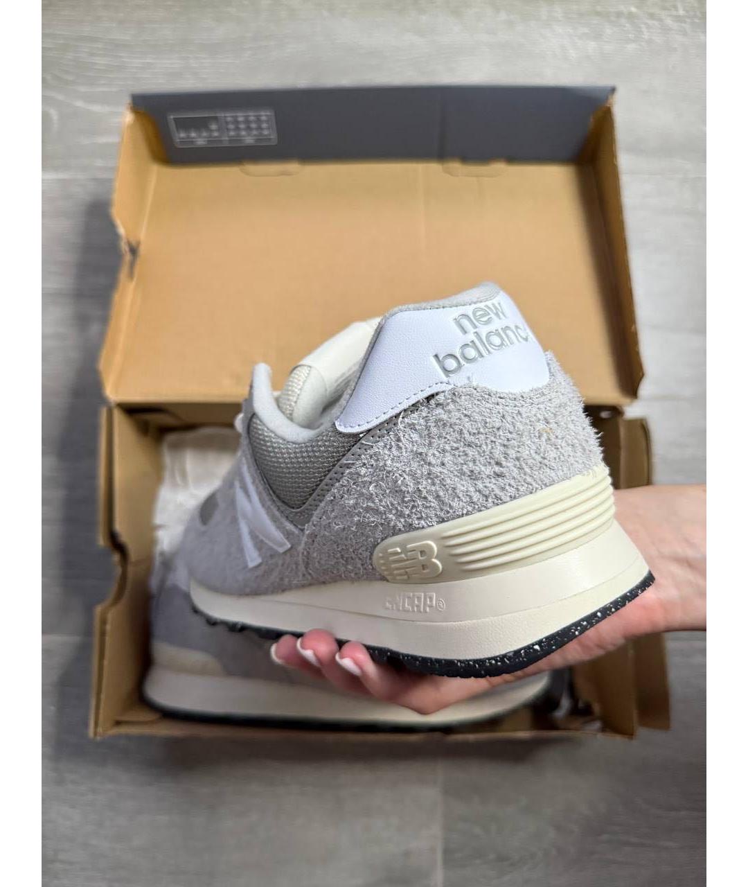 NEW BALANCE Серые низкие кроссовки / кеды, фото 6