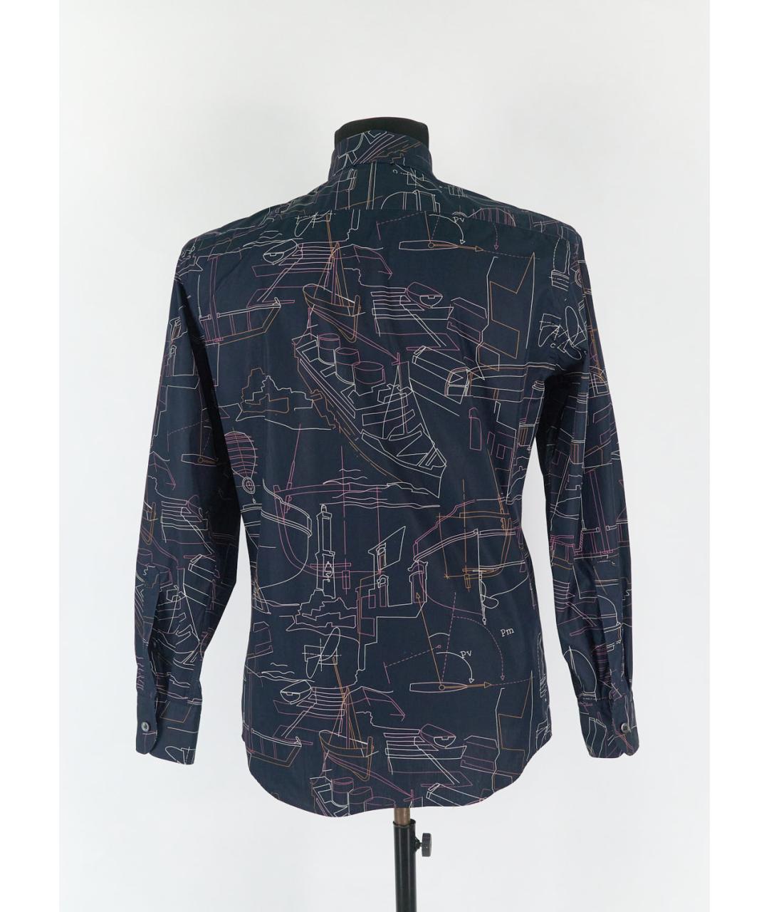 ERMENEGILDO ZEGNA XXX Черная хлопковая кэжуал рубашка, фото 2