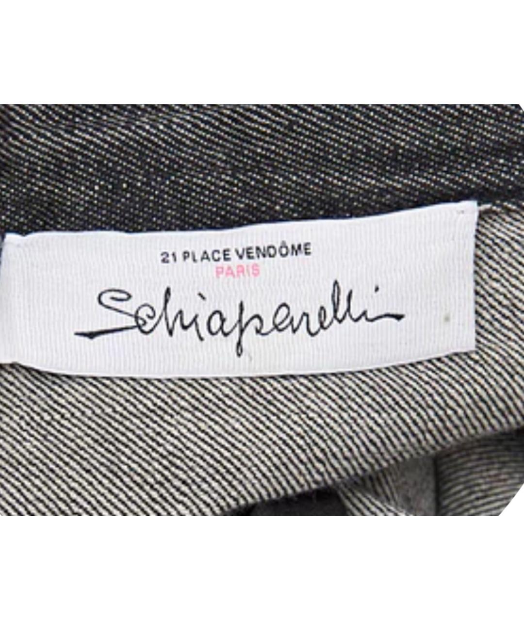 SCHIAPARELLI Серые хлопковые прямые джинсы, фото 3