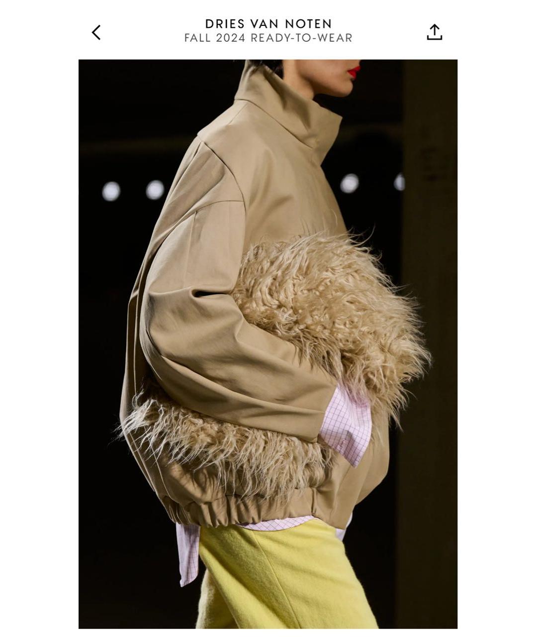 DRIES VAN NOTEN Оранжевая меховая сумка через плечо, фото 7