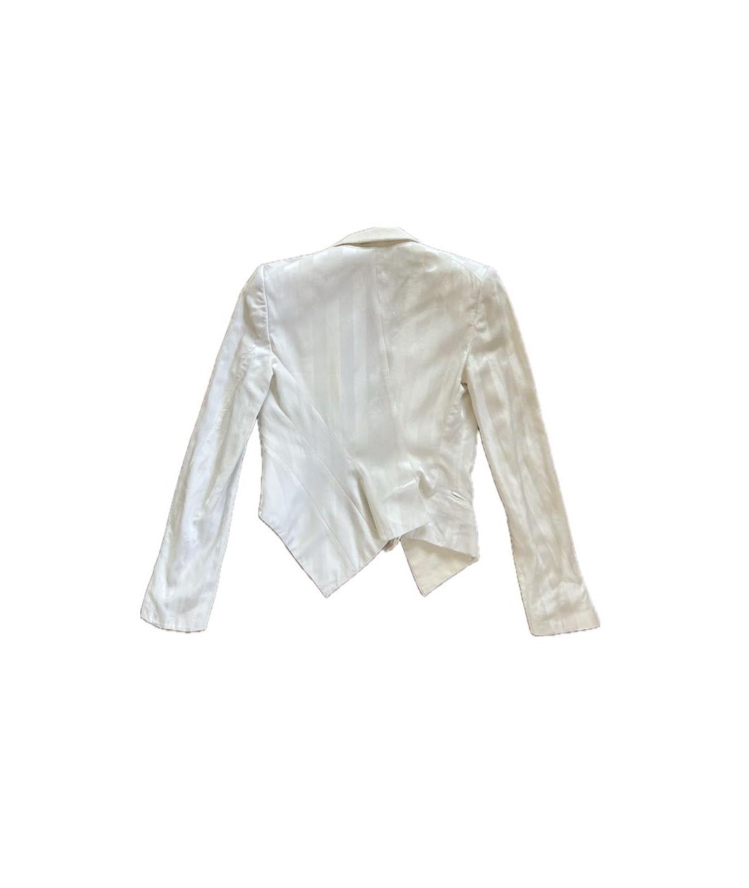 HAIDER ACKERMANN Белый вискозный жакет/пиджак, фото 2