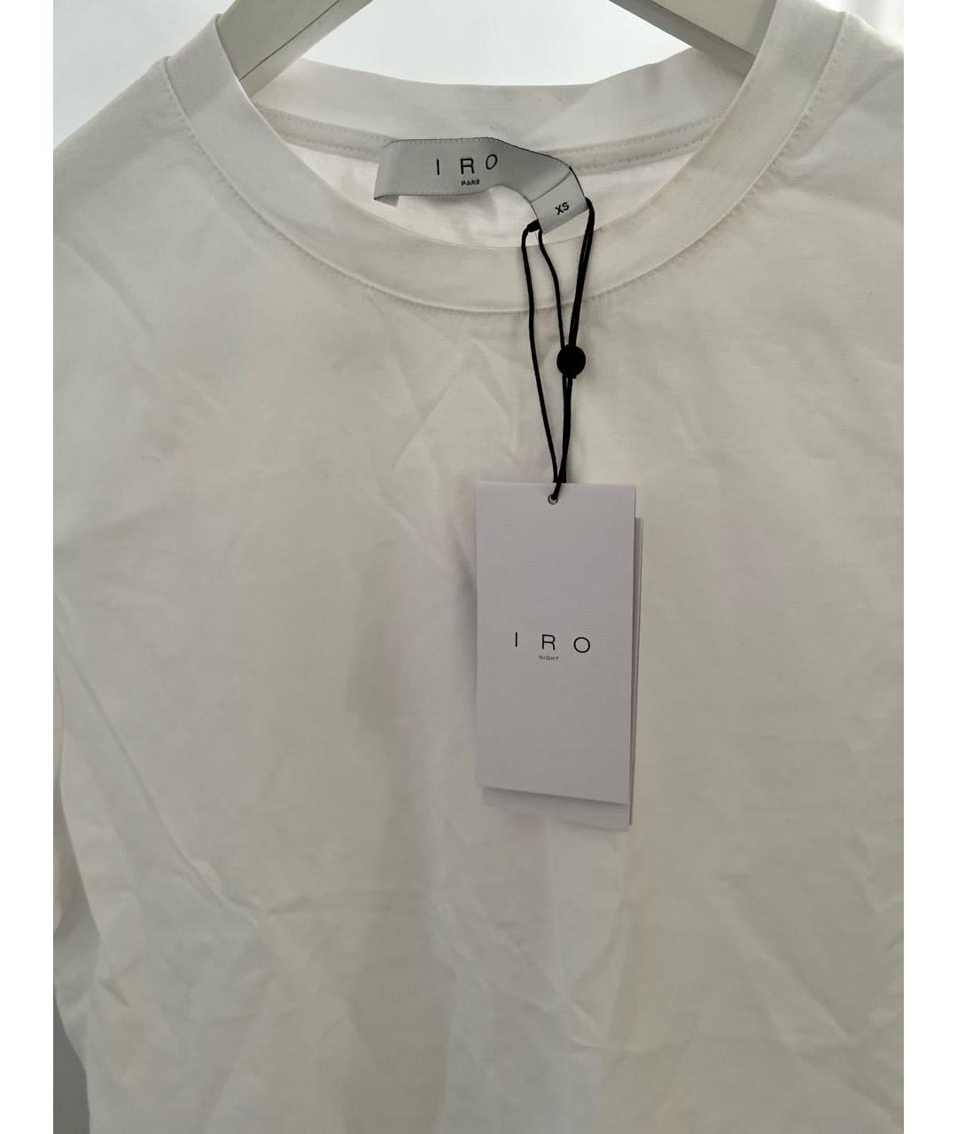 IRO Белая хлопковая футболка, фото 8