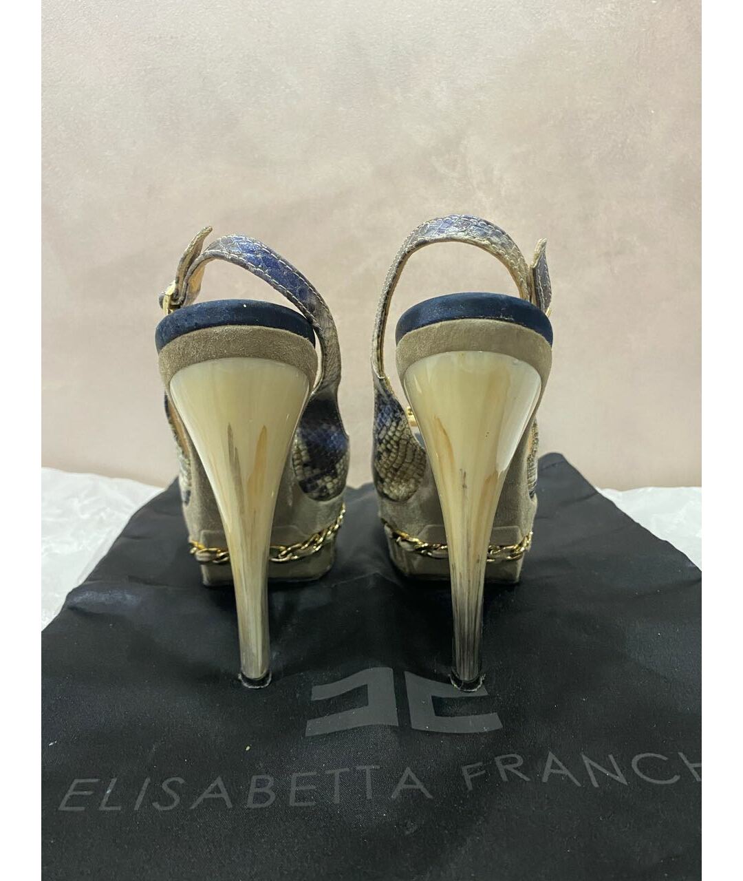 ELISABETTA FRANCHI Мульти босоножки, фото 4