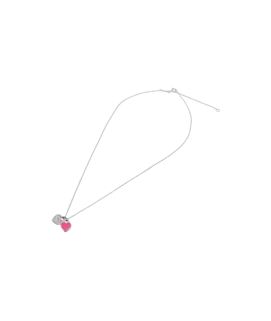 TIFFANY&CO Розовое серебряное колье, фото 2