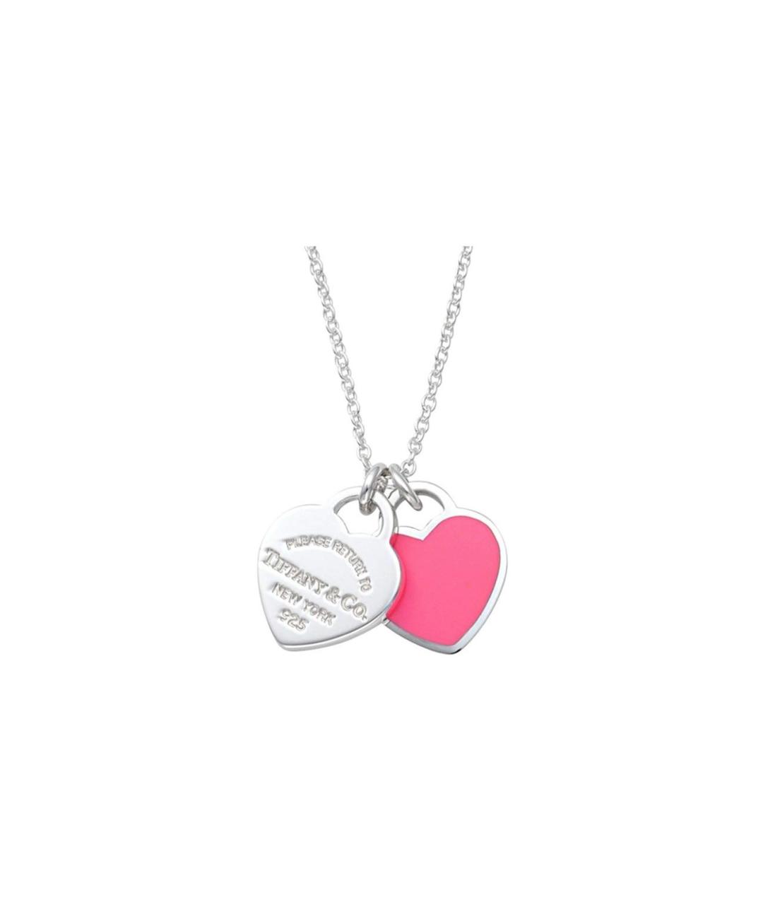 TIFFANY&CO Розовое серебряное колье, фото 1