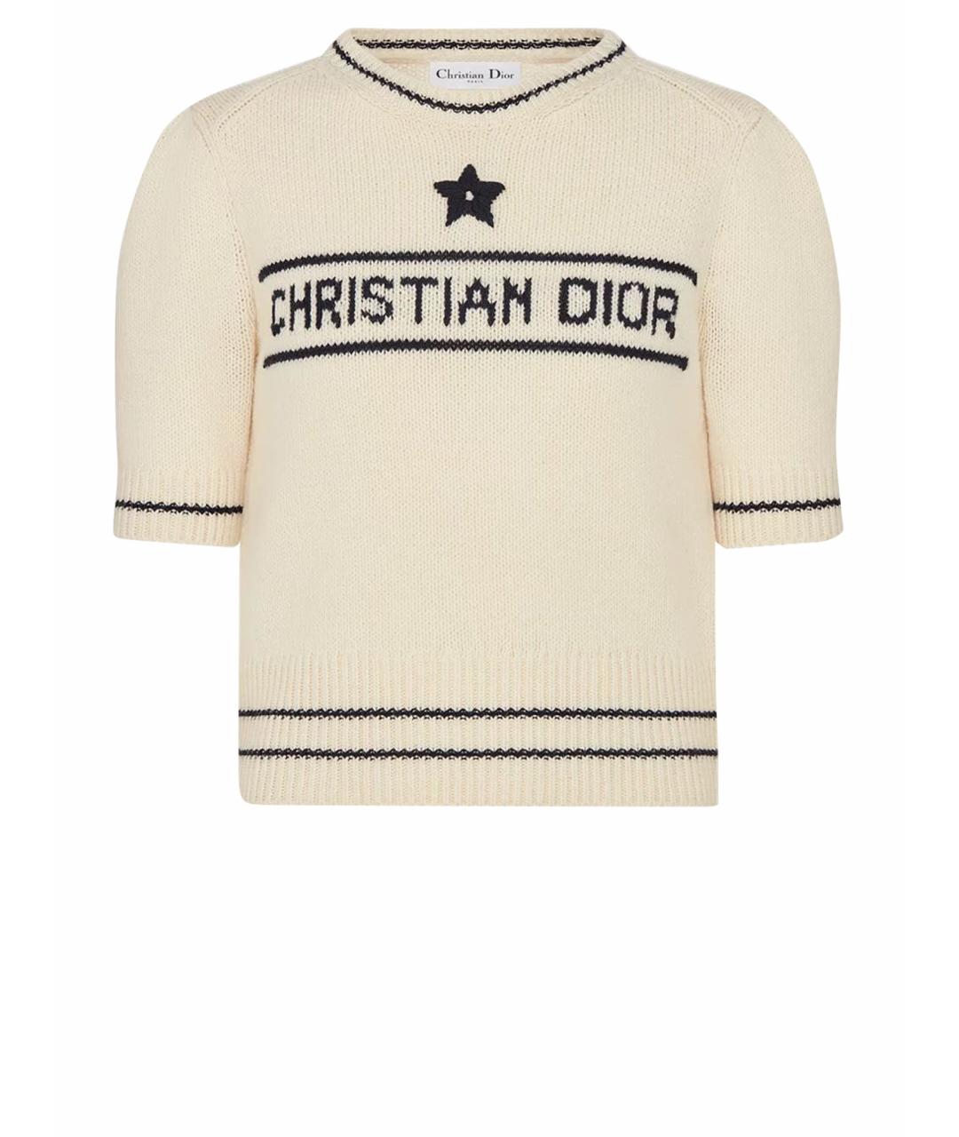 CHRISTIAN DIOR Бежевый джемпер / свитер, фото 1