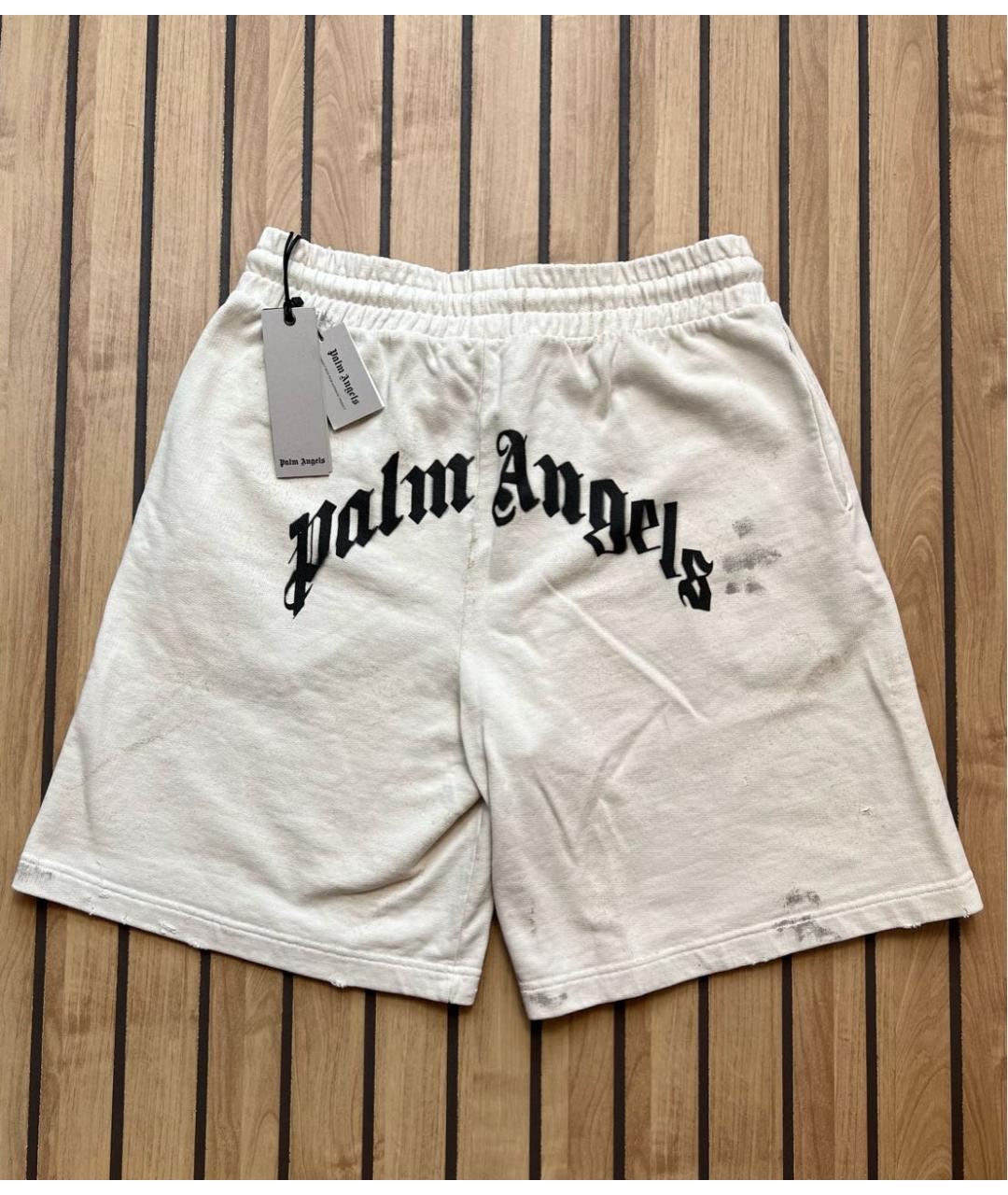 PALM ANGELS Бежевые хлопковые шорты, фото 2