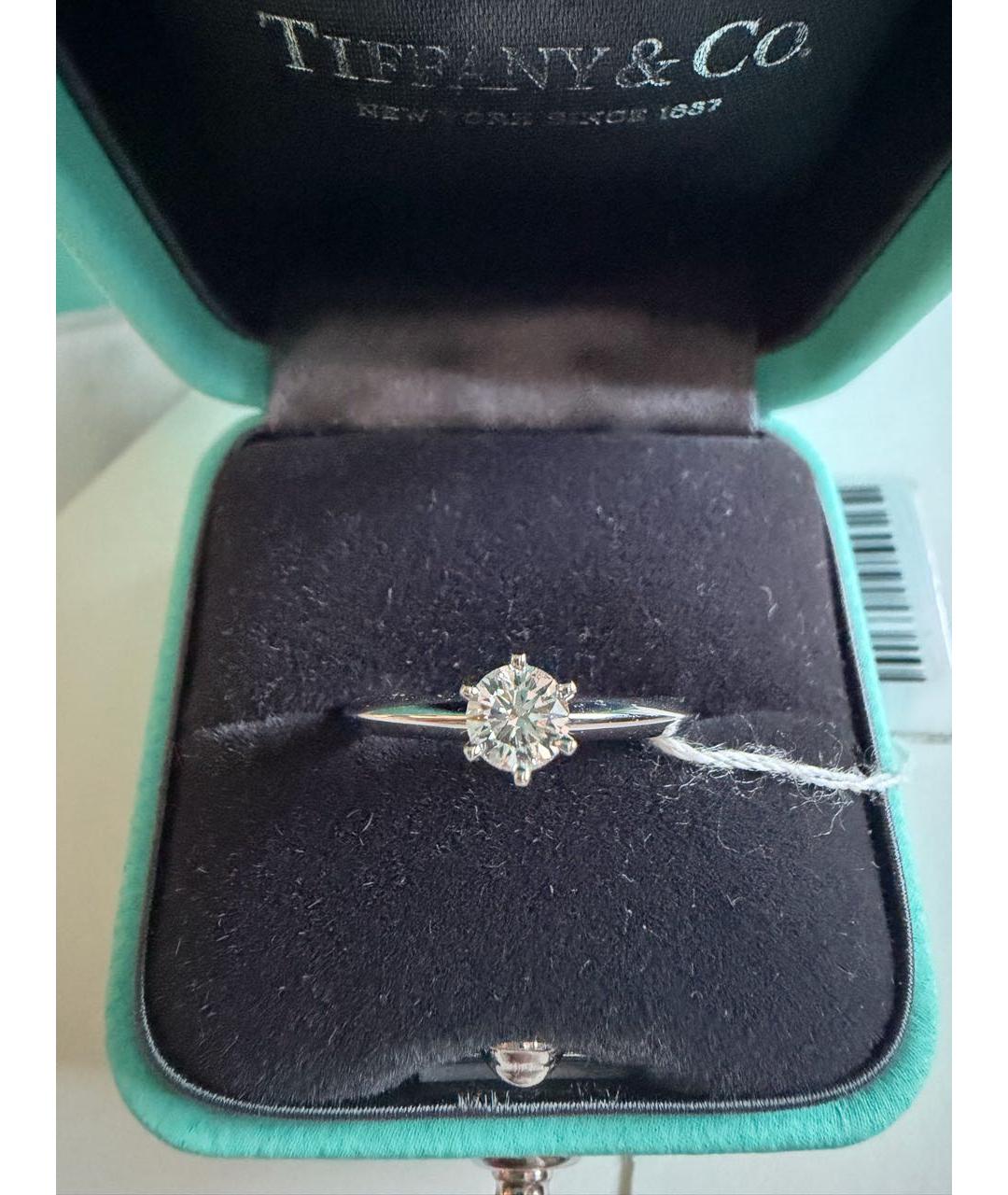 TIFFANY&CO Серебряное платиновое кольцо, фото 3