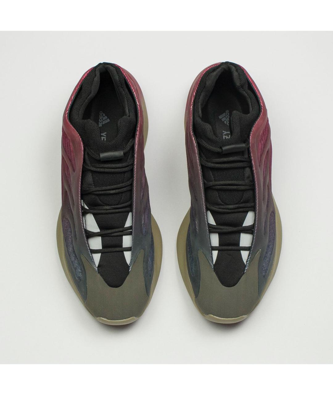 ADIDAS YEEZY Бордовые кроссовки, фото 3
