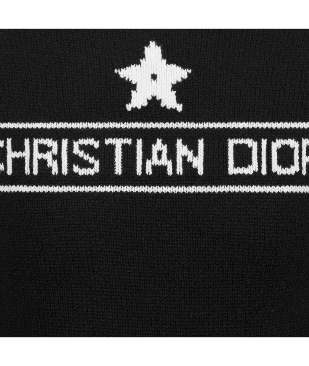 CHRISTIAN DIOR Черный кашемировый джемпер / свитер, фото 3