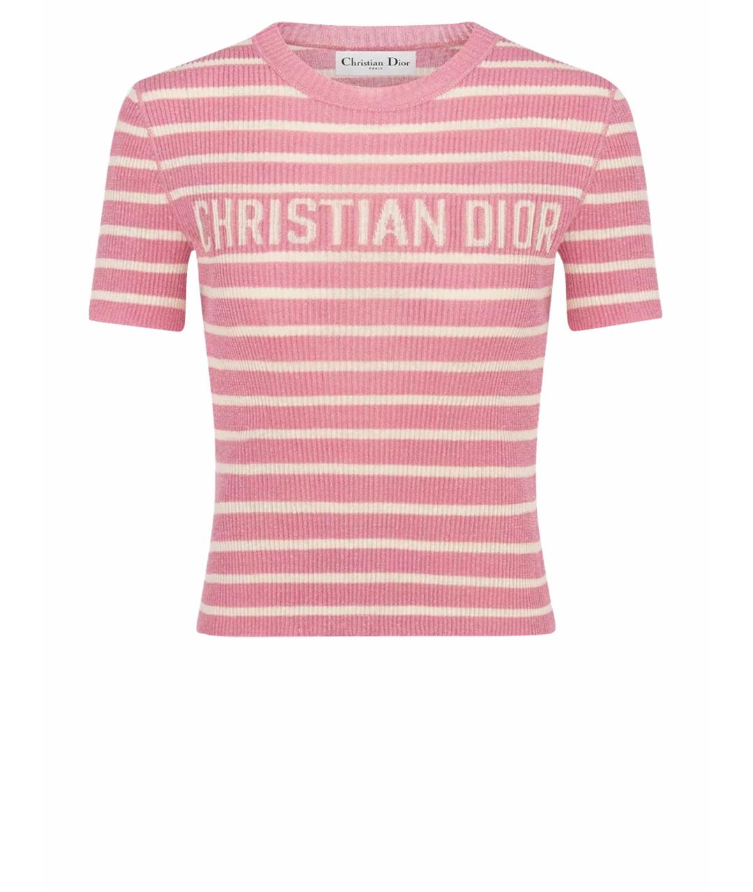 CHRISTIAN DIOR Розовый джемпер / свитер, фото 1