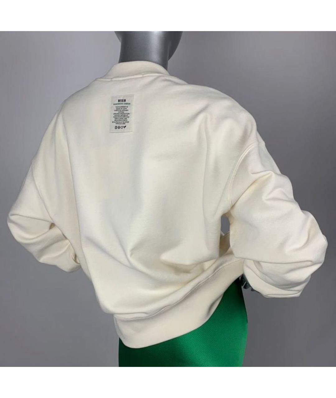 MSGM Белый хлопковый жакет/пиджак, фото 2
