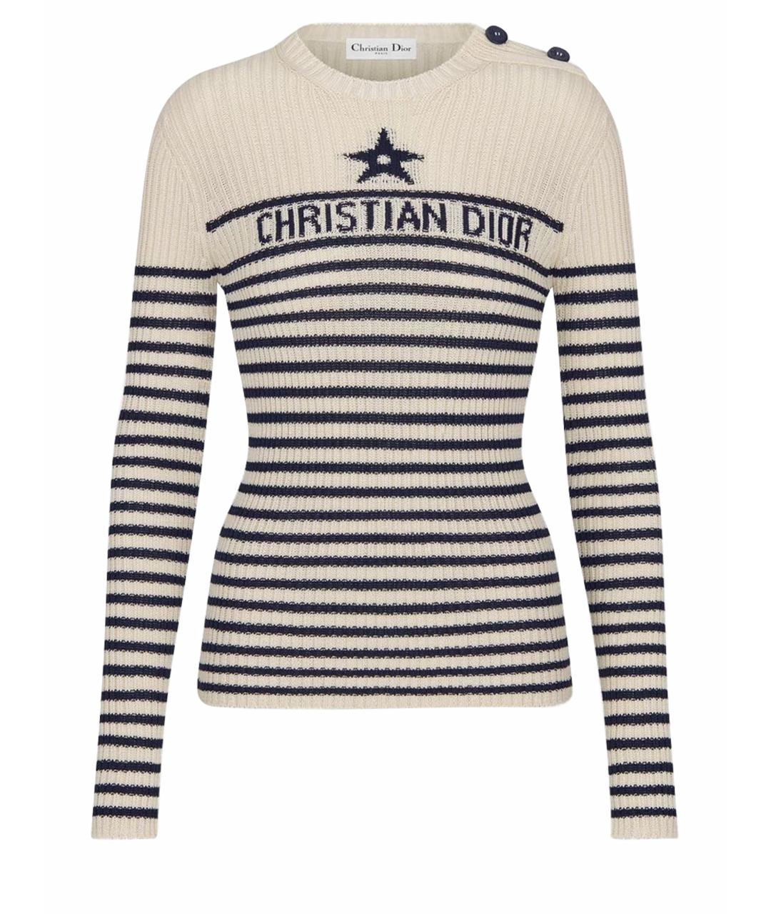 CHRISTIAN DIOR Бежевый джемпер / свитер, фото 1