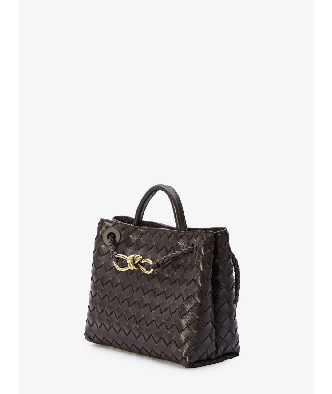 BOTTEGA VENETA Коричневая кожаная сумка тоут, фото 3