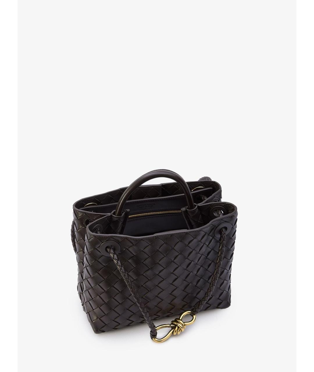 BOTTEGA VENETA Коричневая кожаная сумка тоут, фото 5