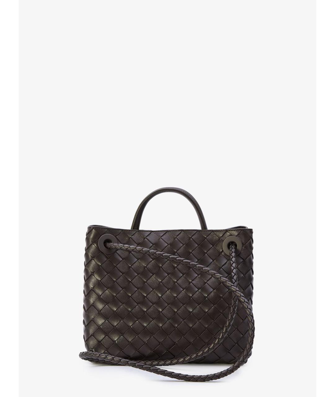 BOTTEGA VENETA Коричневая кожаная сумка тоут, фото 4