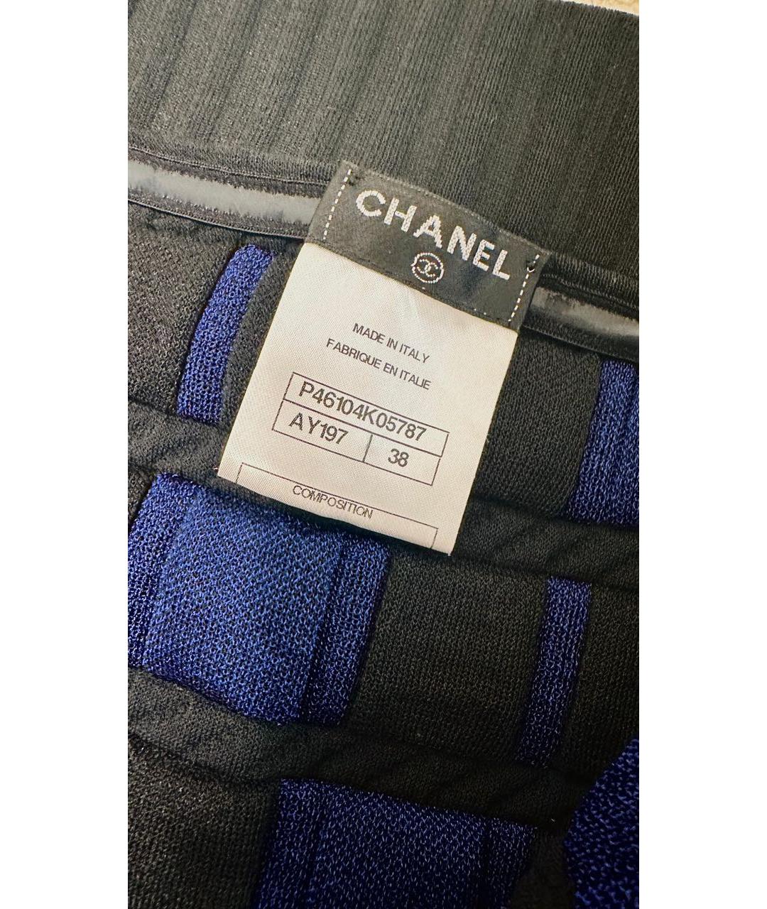 CHANEL Синее полиамидовое повседневное платье, фото 3