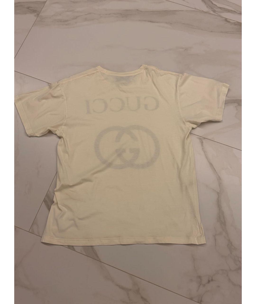 GUCCI Белая футболка, фото 2
