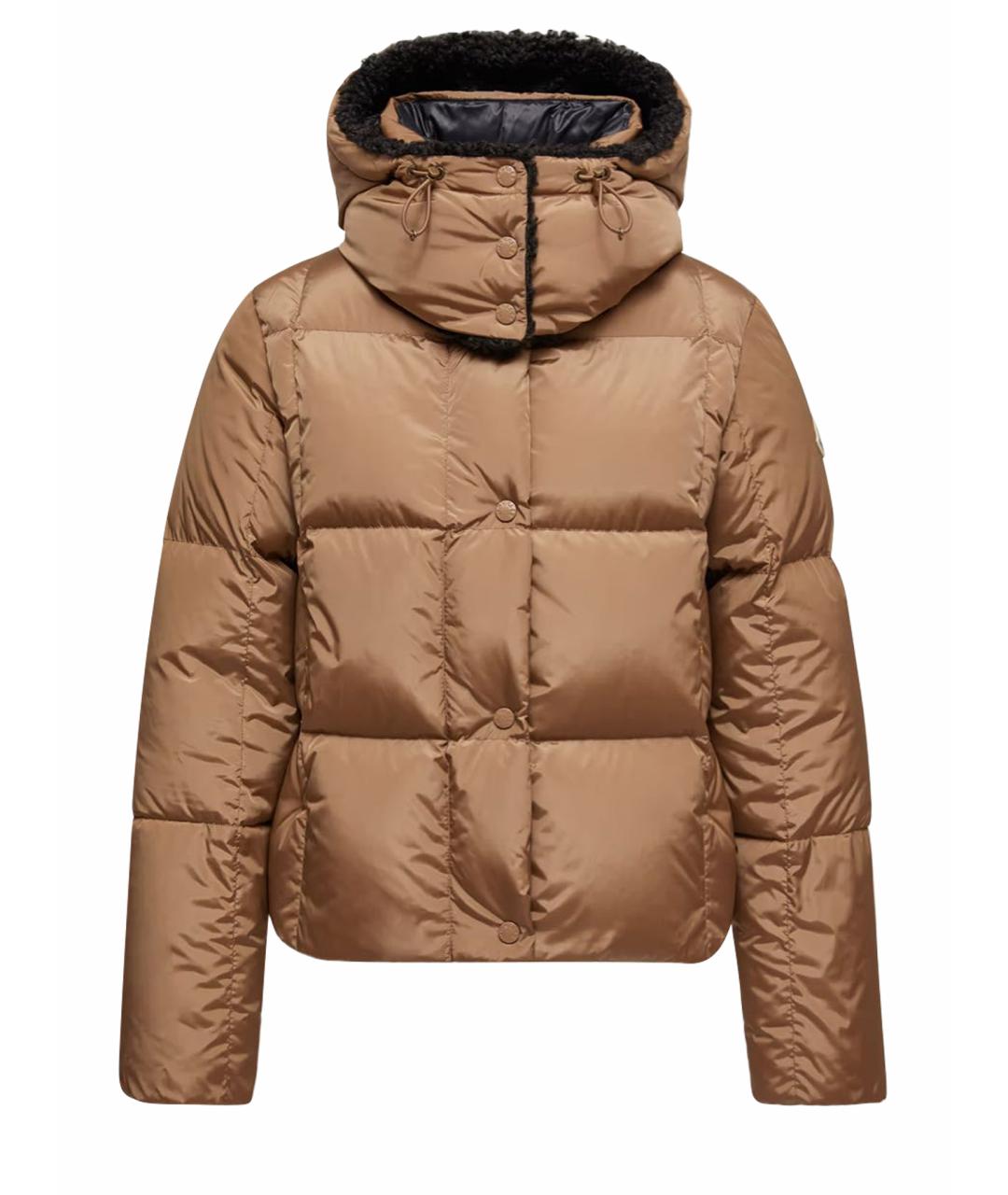 MONCLER Бежевый пуховик, фото 1