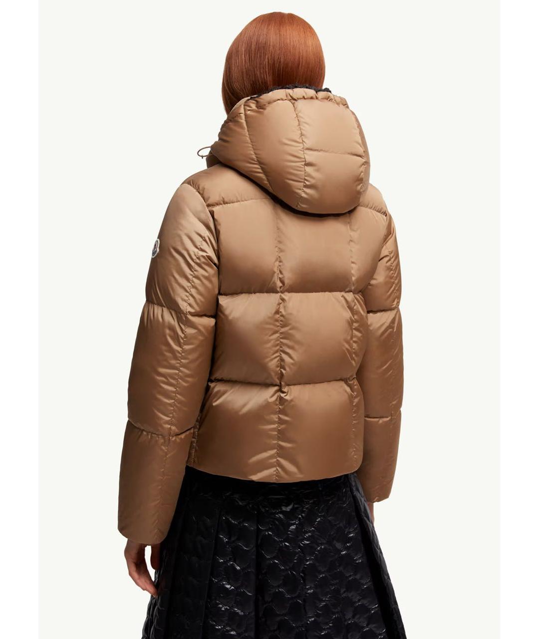 MONCLER Бежевый пуховик, фото 4