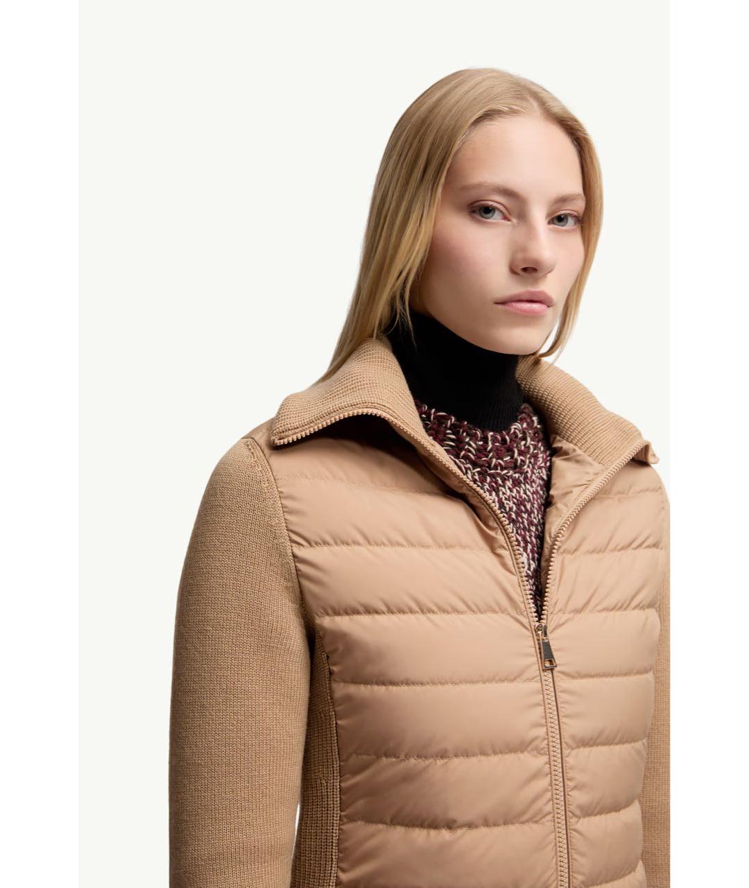 MONCLER Бежевый кардиган, фото 4