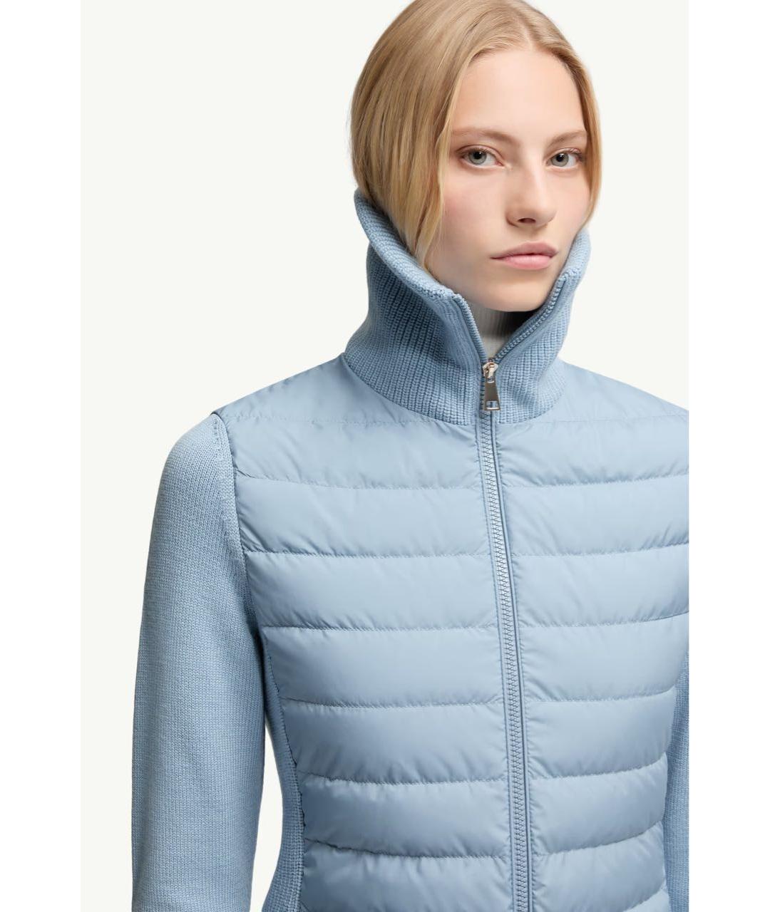 MONCLER Голубой кардиган, фото 4