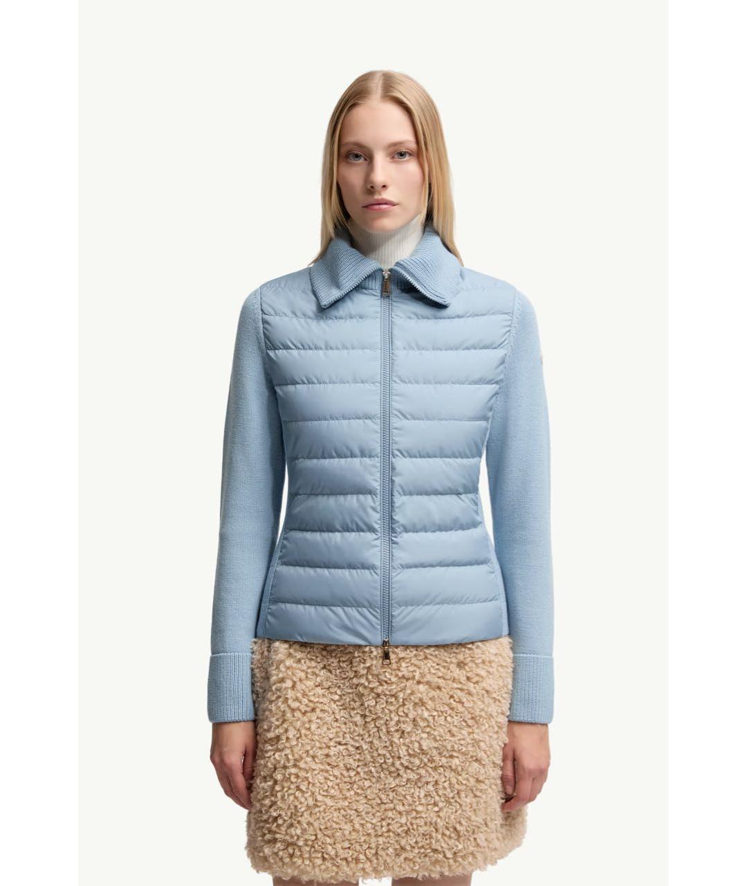 MONCLER Голубой кардиган, фото 2