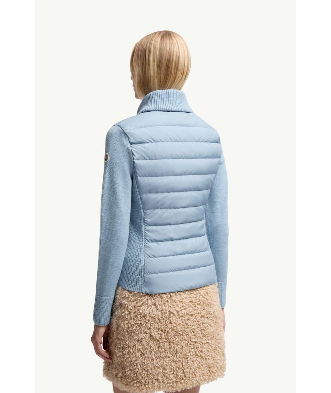 MONCLER Голубой кардиган, фото 3