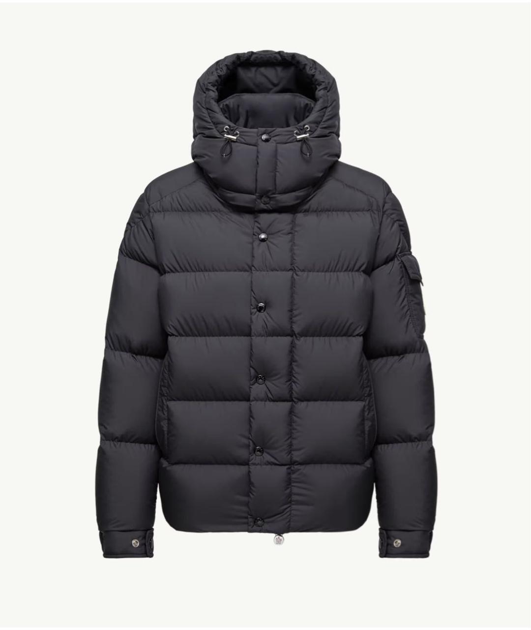 MONCLER Черный пуховик, фото 7