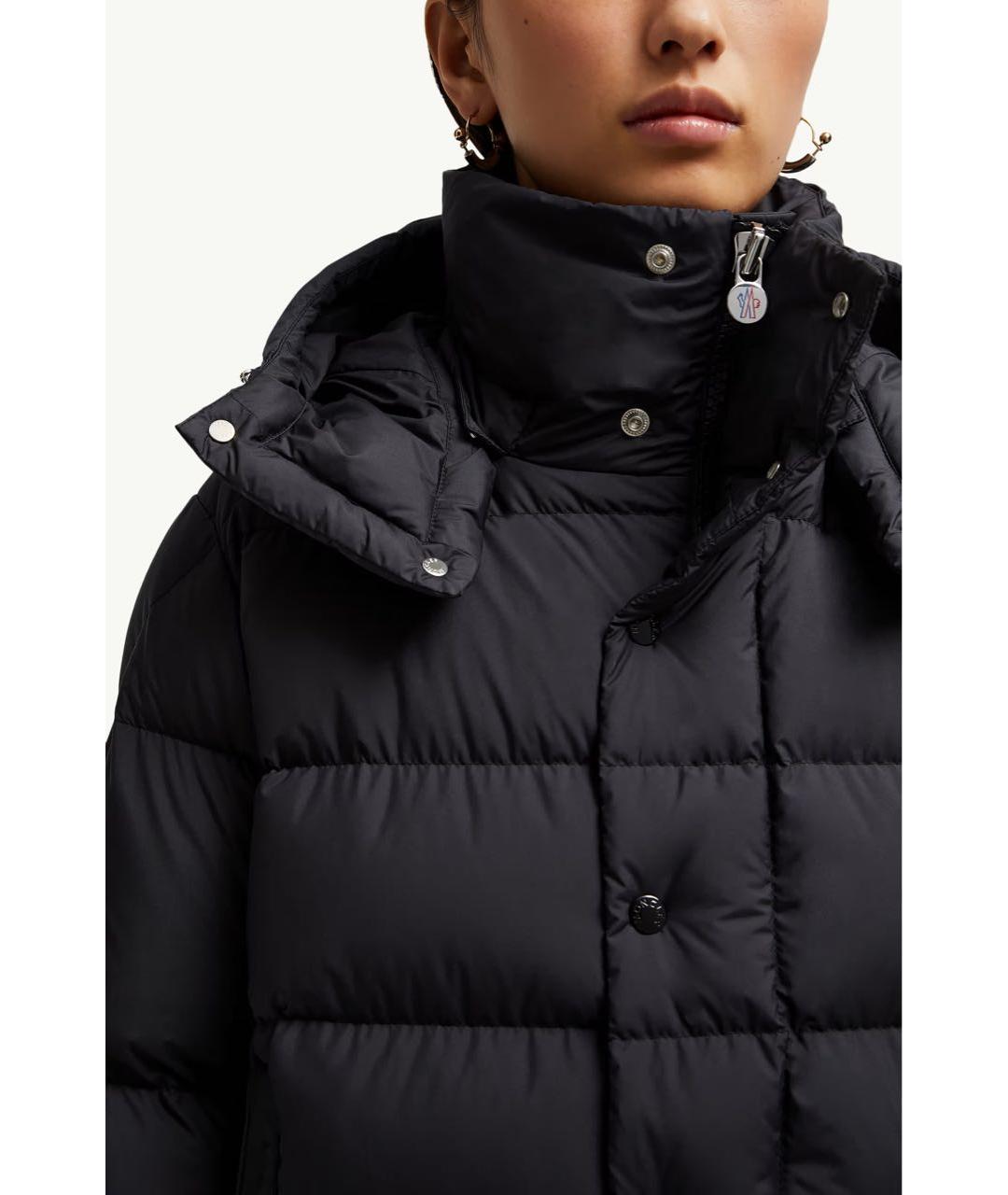 MONCLER Черный пуховик, фото 5