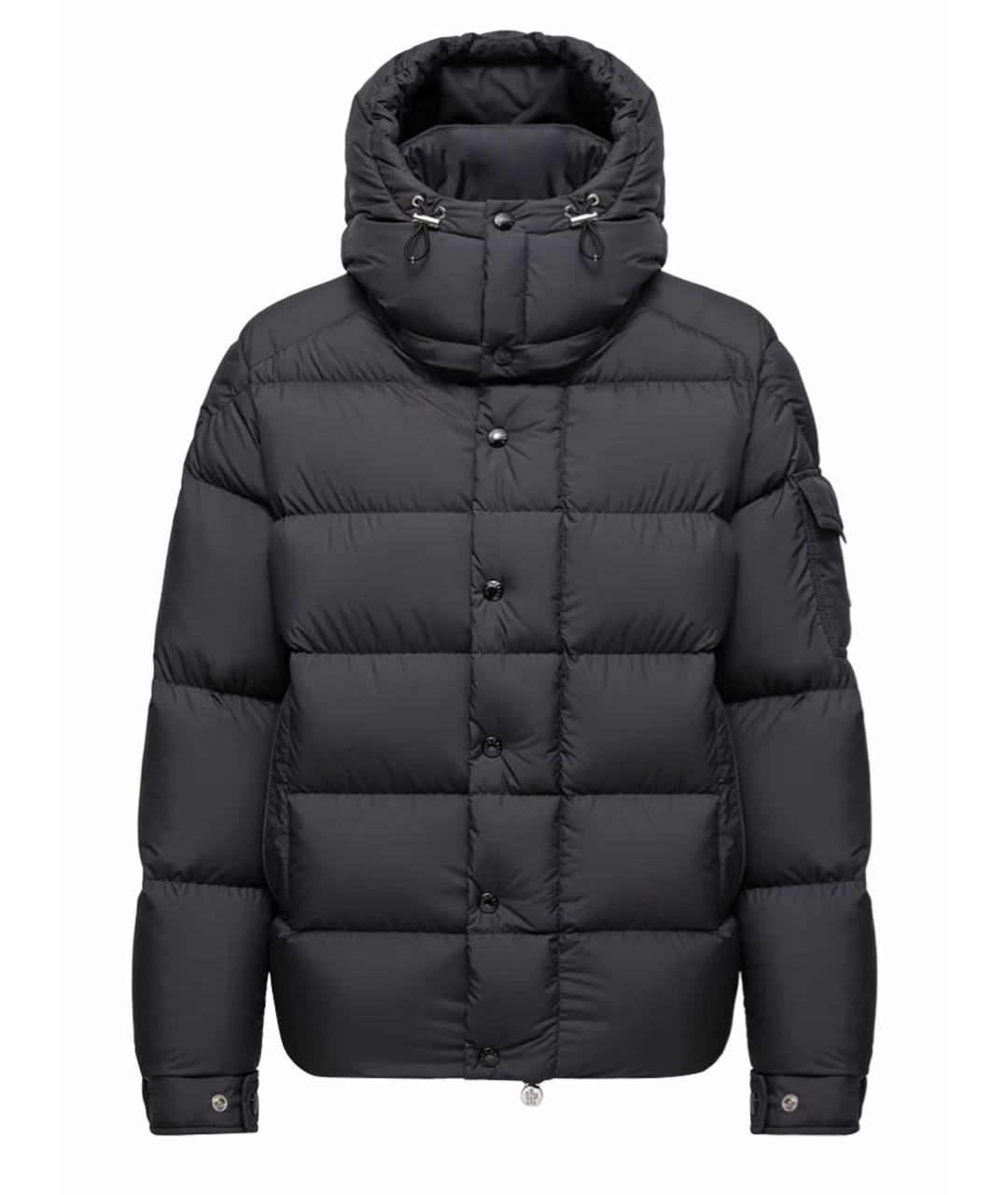 MONCLER Черный пуховик, фото 1