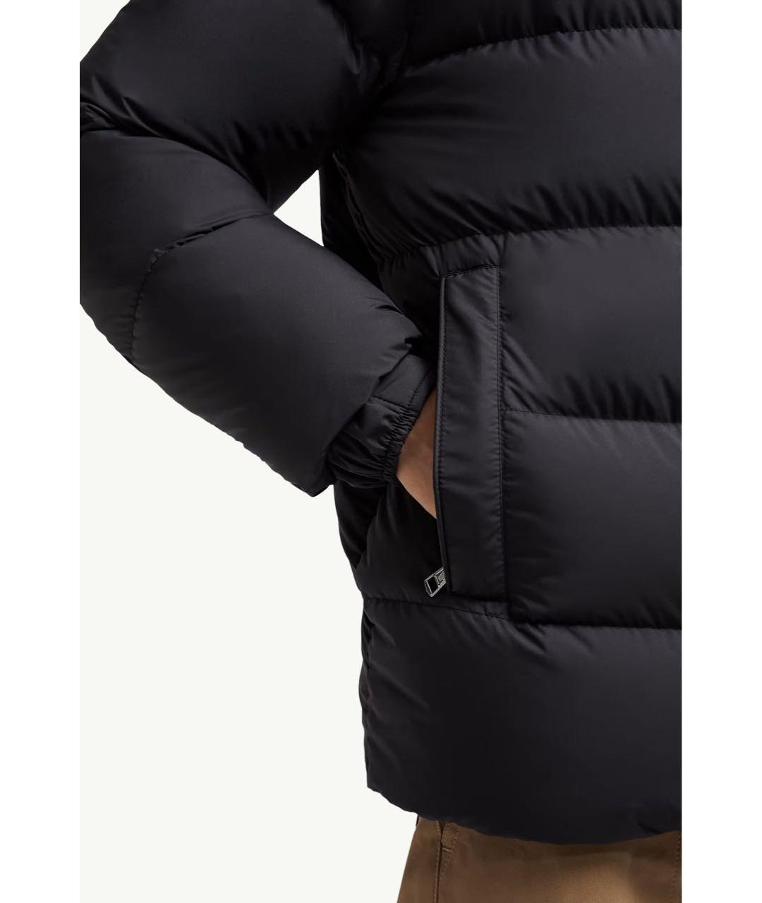 MONCLER Черный пуховик, фото 4