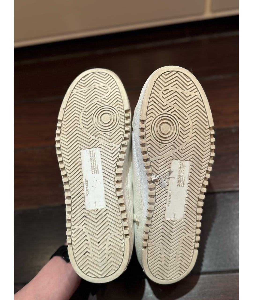 OFF-WHITE Белые кожаные кеды, фото 5