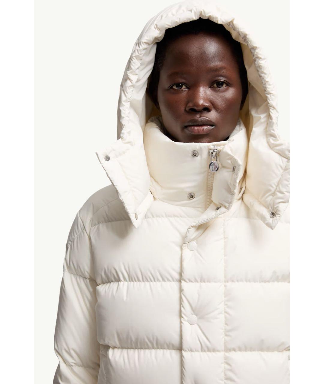 MONCLER Белый пуховик, фото 5