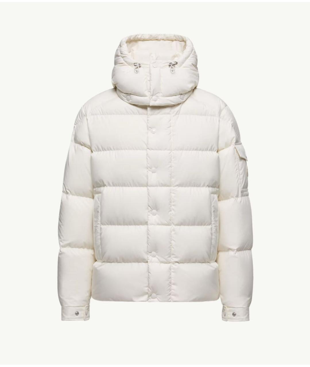 MONCLER Белый пуховик, фото 6