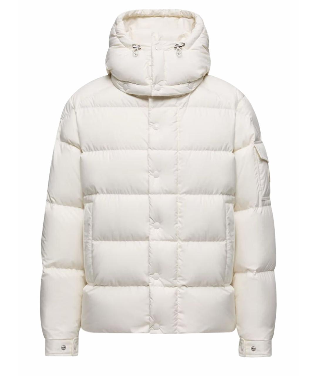 MONCLER Белый пуховик, фото 1