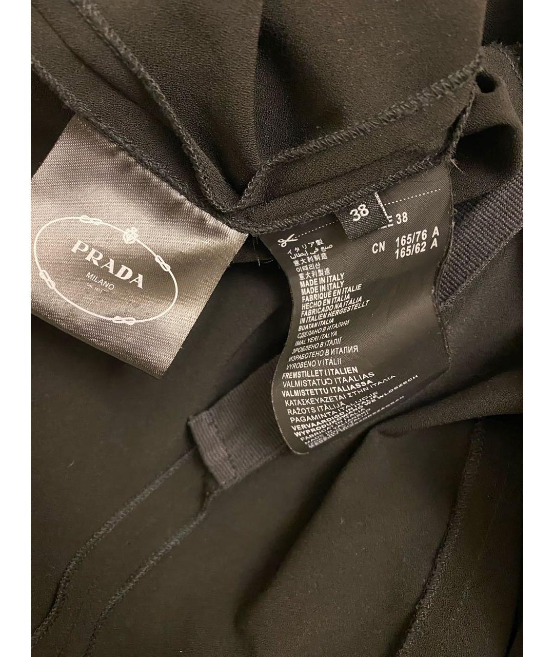 PRADA Черное ацетатное коктейльное платье, фото 7