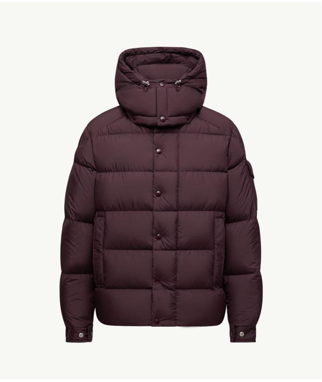 MONCLER Бордовый пуховик, фото 6
