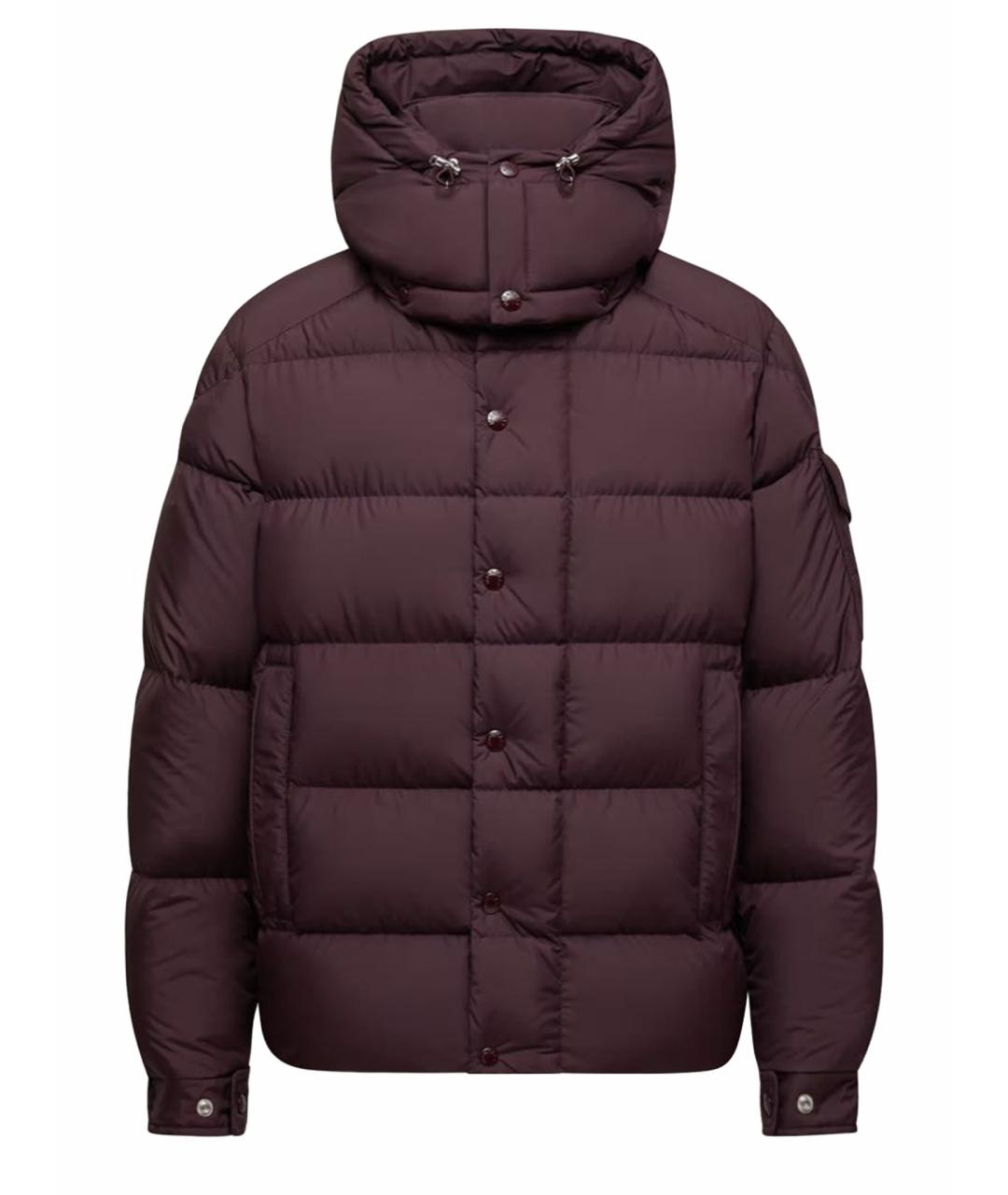MONCLER Бордовый пуховик, фото 1