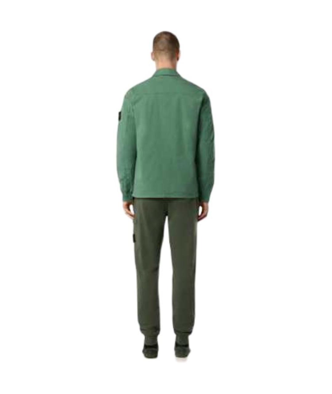 STONE ISLAND Зеленые повседневные брюки, фото 4