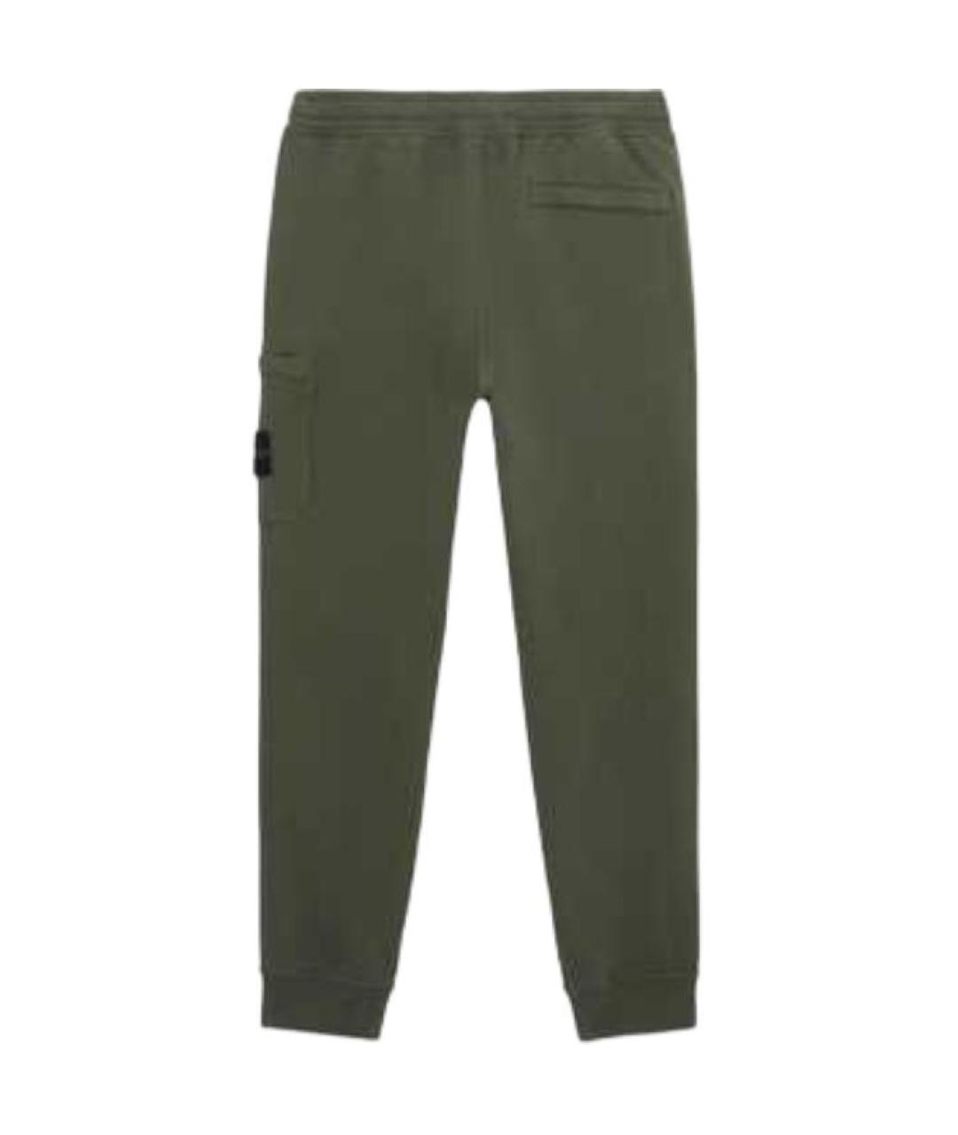 STONE ISLAND Зеленые повседневные брюки, фото 2