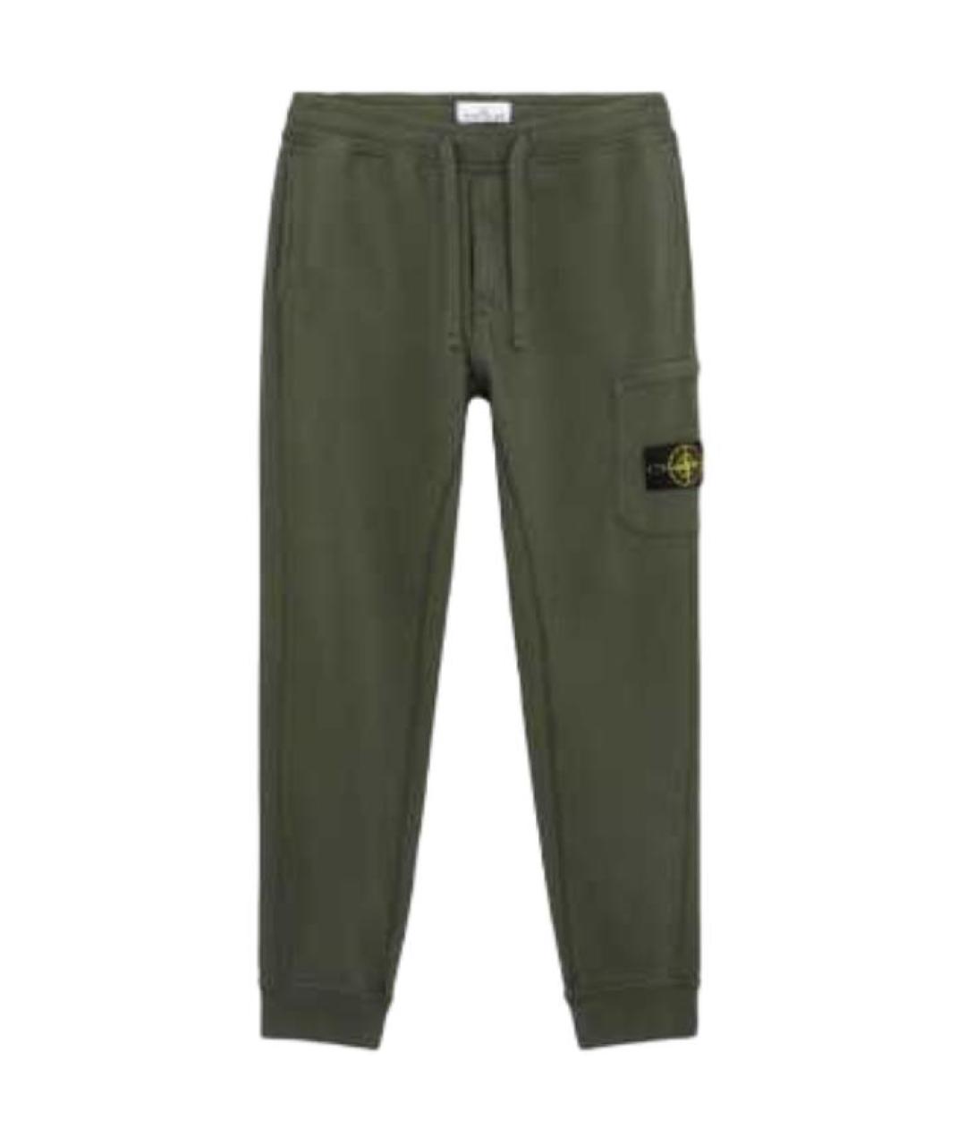 STONE ISLAND Зеленые повседневные брюки, фото 1